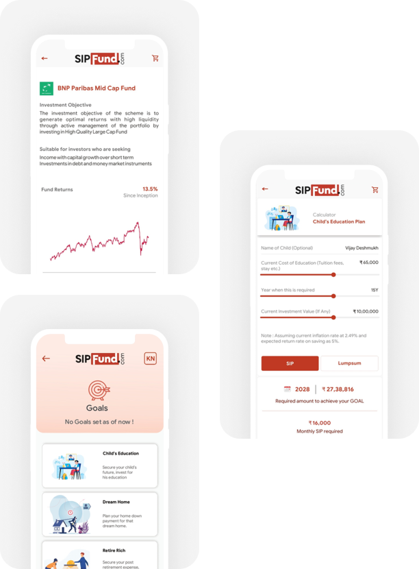 SIPFund Mobile App - Invest in Mutual Funds Anytime, Anywhere